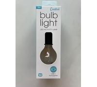 Creative Products Bulb Light, USB-C Rechargeable LED Activity Lamp, 3 Light Modes, Portable Design