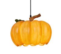 Creative Pumpkin-Shaped Resin Pendant Lamp, Amen Industrial Style, E27 Single-Head Chaner for Dining & Corridor