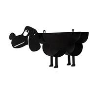 Creative Puppy Shape Standing Toilet Paper Holder, Novelty Metal Animal Design Toilet Roll Holder, Wall Mounted or Free Standing Bathroom Tissue Storage Shelf Rack for Home Office Garden Decor
