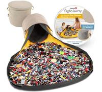 Creative QT - SlideAway Toy Storage Organizer & Play Mat for Kids - Organizer Storage Bin for Toys - Kids Toy Box for Boys & Girls - Playroom Storage - Toy Holders for Kids Rooms - Beige