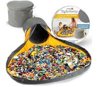 Creative QT - SlideAway Toy Storage Organizer & Play Mat for Kids - Organizer Storage Bin for Toys - Kids Toy Box for Boys & Girls - Playroom Storage - Toy Holders for Kids Rooms - Grey