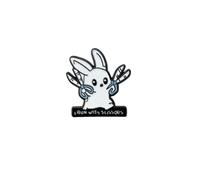 Creative Rabbit Holding Scissors Easter Brooch for Women Cute Bunny Enamel Pin Animal Brooches Lapel Pins Cartoon Holiday Decoration Backpack Jacket Clothes Hats Badge Party Gift for Daughter Niece