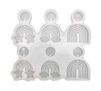 Creative Rainbow Earring Silicone Mold Earring Carving Resin for Project Enthusiasts Jewelry Tool