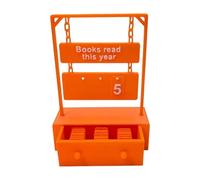 Creative Reading Progress Featuring Digital and Bookmarks Drawer Book Lover Present Hanging Book Counter Decoration with Number Display and Storage Drawer
