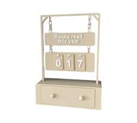 Creative Reading Progress Featuring Digital and Bookmarks Drawer Book Lover Present Hanging Book Counter Decoration with Number Display and Storage Drawer