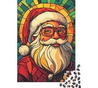 Creative Rectangular Puzzles for Adults 1000 Piece Art Santa Claus Paper Puzzle Hands-on Game-Family Decoration 1000pcs (38x26cm)