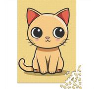 Creative Rectangular Puzzles for Adults 1000 Piece Cat Wooden Puzzles Hands-on Game-Family Decoration 1000pcs (75x50cm)