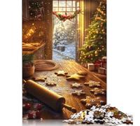 Creative Rectangular Puzzles for Adults 1000 Piece 'Christmas Cookie Baking Paper Puzzle Hands-on Game-Family Decoration 1000pcs (38x26cm)