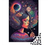 Creative Rectangular Puzzles for Adults 1000 Piece Cosmic High7 Wooden Puzzles-Puzzle Hands-on Game-Family Decoration 1000pcs (75x50cm)