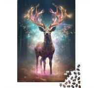 Creative Rectangular Puzzles for Adults 1000 Piece Deer Paper Puzzles-Puzzle Hands-on Game-Family Decoration 1000pcs (38x26cm)