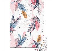 Creative Rectangular Puzzles for Adults 1000 Piece Feather Paper Puzzles-Puzzle Hands-on Game-Family Decoration 1000pcs (38x26cm)