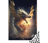 Creative Rectangular Puzzles for Adults 1000 Piece Fury Dragon II Paper Puzzles-Puzzle Hands-on Game-Family Decoration 1000pcs (38x26cm)