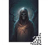 Creative Rectangular Puzzles for Adults 1000 Piece Horror Art (53) Wooden Puzzles-Puzzle Hands-on Game-Family Decoration 1000pcs (75x50cm)