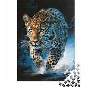 Creative Rectangular Puzzles for Adults 1000 Piece Leopard Paper Puzzles-Puzzle Hands-on Game-Family Decoration 1000pcs (38x26cm)