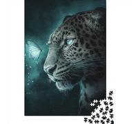 Creative Rectangular Puzzles for Adults 1000 Piece Leopard Paper Puzzles-Puzzle Hands-on Game-Family Decoration 1000pcs (38x26cm)