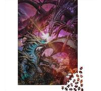 Creative Rectangular Puzzles for Adults 1000 Piece Monster Hunter World Wooden Puzzles-Puzzle Hands-on Game-Family Decoration 1000pcs (75x50cm)