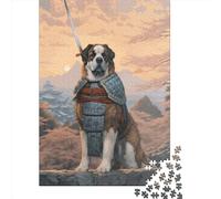 Creative Rectangular Puzzles for Adults 1000 Piece Saint Bernard Paper Puzzles-Puzzle Hands-on Game-Family Decoration 1000pcs (38x26cm)