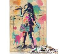 Creative Rectangular Puzzles for Adults 1000 Piece Sirens Kids Song Wooden Puzzles Hands-on Game-Family Decoration 1000pcs (75x50cm)