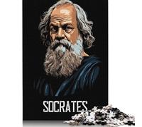Creative Rectangular Puzzles for Adults 1000 Piece 'Socrates Paper Puzzle Hands-on Game-Family Decoration 1000pcs (38x26cm)