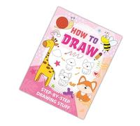 Creative Relaxation Drawing Book with Food Animal-Themed Patterns Inspire Artistic Expression Early Learning Coloring Step-by-Step Drawing for Kids Easy to Draw