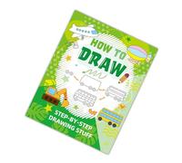 Creative Relaxation Drawing Book with Food Animal-Themed Patterns Inspire Artistic Expression Step-by-Step Drawing Easy to Draw Lovely Animal-Theme Pattern Coloring