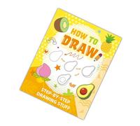 Creative Relaxation Drawing Book with Food Animal-Themed Patterns Inspire Artistic Expression Step-by-Step Drawing Easy to Draw Lovely Animal-Theme Pattern Coloring