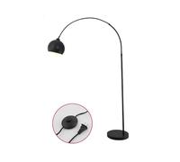 Creative Remote Control Stepless Dimming Living Room Floor Lamp Single Light Source E26 Retractable Black Metal Standing Lamp Bedroom Study Room Torchiere Dining Room Decoration Lighting Fixtu (Dark