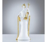Creative Resin Musical Instrument Ornaments - Unique Home Decor for Living Room, Bedroom & Wine Cabinet - Modern Character Design with Gold Ribbon for New Home Gifts