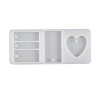 Creative Resin Pendant Molds Unique Jewelry and Accessories with Heart and Rectangle Shapes Making Silicone Heart Shaped Pendant Molds