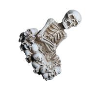 Creative Resin Skull Ashtray Retro Handmade Beige Home Decor