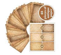 Creative Retro Designed a 4 Sheets Double Sided Printing Paper for Artistic Writing & School Crafting Projects Craft Paper for Invitations