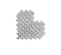 Creative Rhinestones Heart Shape Badge Pin Brooch Stylish Jewelry For Special Moment Lightweight Coat Decoration Elegant Evening Party Brooch