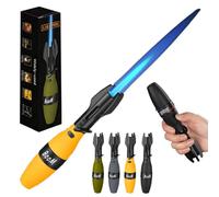 Creative Rocket Fidget Lighter, Wind-Resistant Blue Flame Torch Lighter With Safety Lock And Adjustable Blue Flame, Rotation Lighters With Refillable Butane Gas For BBQ, Camping(Yellow-Paper Box)