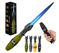 Creative Rocket Fidget Lighter, Wind-Resistant Blue Flame Torch Lighter With Safety Lock And Adjustable Blue Flame, Rotation Lighters With Refillable Butane Gas For BBQ, Camping(Green-Paper Box)