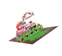 Creative Rose Wedding Car Card Delicate Wedding Car Decorated Greeting Card For Weddings And Parties Unique Marriage Gift Cards