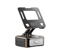 Creative Rotating Tablet Stand - 360 Degree Rotating I Pad Stand Tablet Desk Holder, Foldable Adjustable Portable Travel Mount | Multifunctional Stereo Speaker, Creative Desk Speaker for Ki