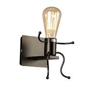 Creative Rustic Robot Wall Light Fixture, 12W Indoor Design Lamp, White, Single Head - Unique Home Decor Aent for Kids & Modern Spaces