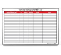Creative Safety Supply Vehicle Management Board Whiteboard 36" x 24"