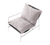 Creative Scene Doll House Accessory 1/6 Sofa Chair With Fabric Cushion Rust Resistant Iron Framework Scene Decoration Realistic Doll House Sofa Decors