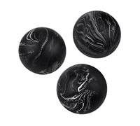 Creative Scents Black Marble Look SMALL 2.75” Decorative Balls for Bowls - Set of 3 Decorative Orbs Spheres for Coffee Table Centerpiece, Dining Table, Living Room - Modern Bowl Fillers for Home Décor