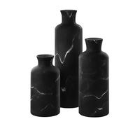 Creative Scents Matte Black Vase Set - Vases for Decor, Perfect for Holding Pampas Grass, Dried/Fresh Flowers, Vases for Your Kitchen, Bedroom, Office, Living Room, or Shelf Decor