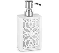 Creative Scents Mirror Janette White Hand Soap Dispenser for Bathroom