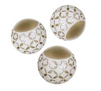 Creative Scents Resin Spheres Balls Decor, Schonwerk Diamond Lattice, 3" Diameter