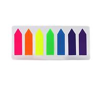 Creative Shaped Page Marker Index Tabs Fluorescent Sticky Notes Writable Labels for Home School Office Reading Supplies 20 Sheets Pad