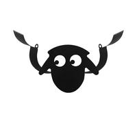 Creative Sheep-Shaped Toilet Roll Holder - Cute Metal Design, Wall-Mounted for Home Decor (Families)