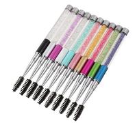 Creative Shiny Rhinestone Eyebrow Comb Eyelash Mascara Wands Applicator Beauty Makeup Eye Brush Makeup Tools Wands Spoolies Brushes Sturdy