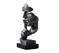 Creative Silence is A Gold Statue Sculpture Figure Figurine Statuette Nordic Indoor Home Living Room Office Decoration Ornaments Arts,4 Art collection