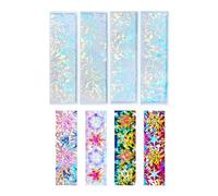 Creative Silicone Bookmarks Mold Rectangle Crafting Resin Beautiful Pattern Making Star and Snowflakes Molds