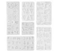 Creative Silicone Casting Molds Various Shape Necklace Molds Set Silicone Texture Suitable for Necklace and Earrings