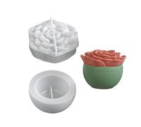Creative Silicone Flower Flower Mold for Container and Home Decoration Succulents Planter Silicone Mold